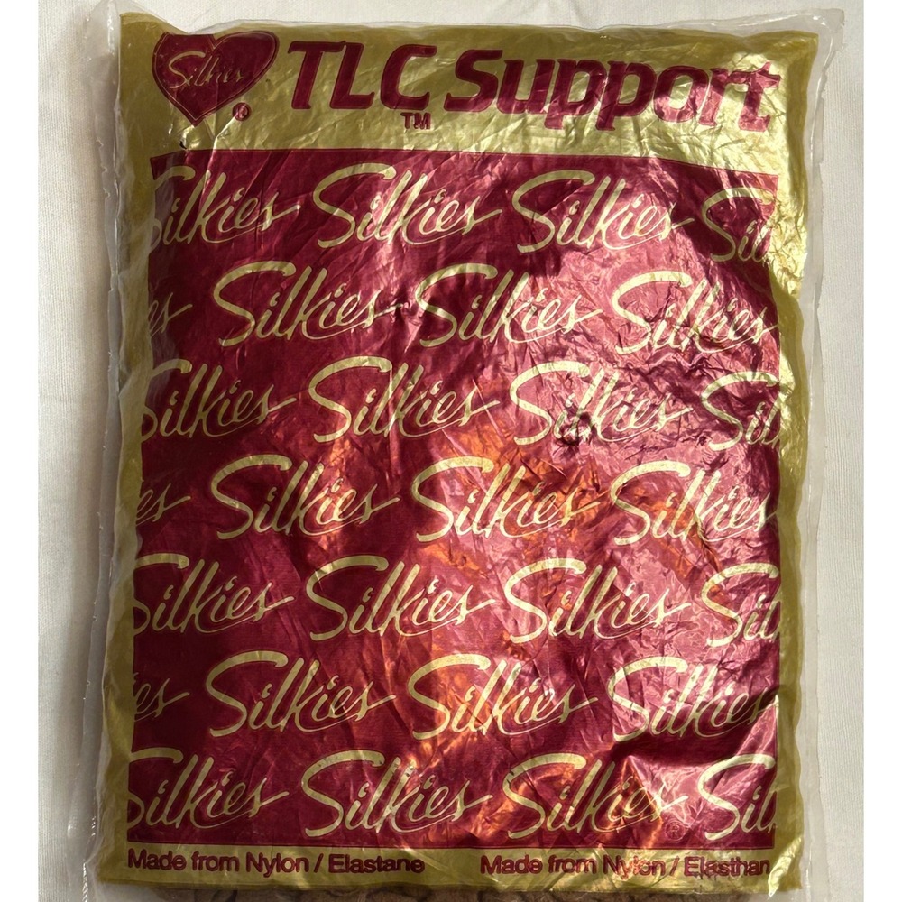 Vtg Silkies Queen Beige X-Large Honey TLC Total‎ Leg Control Pantyhose Stockings - Picture 6 of 7